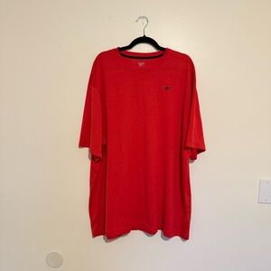 Reebok | Vibrant Red Short Sleeve Tee with Breathable Fabric